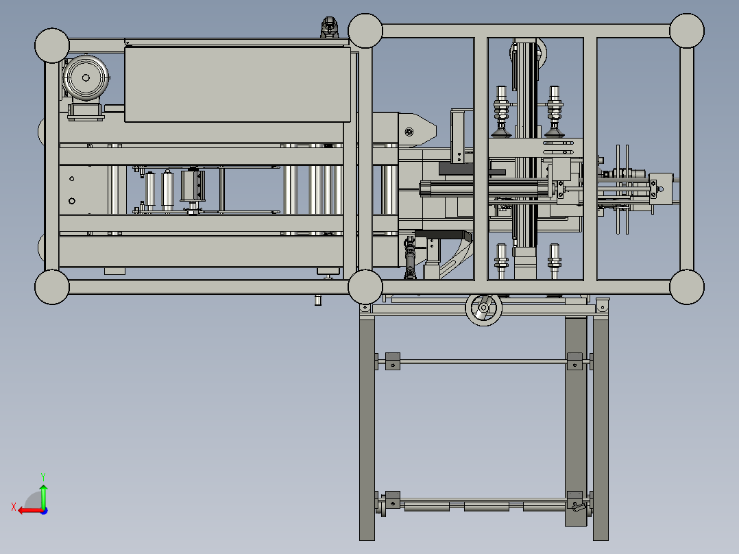 自动折箱机后视图
