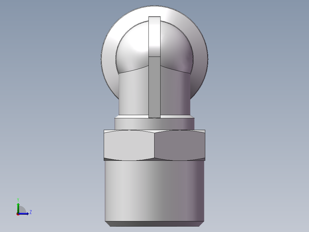 螺纹弯通APL10-G03(3分10厘)左视图