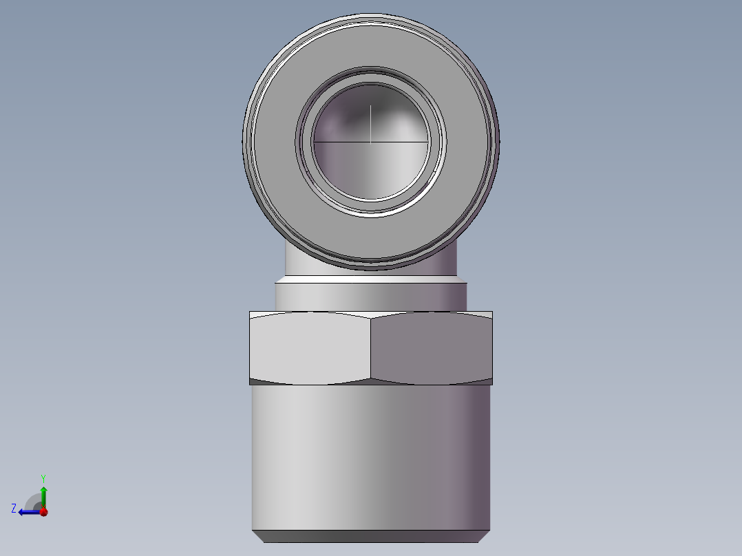 螺纹弯通APL10-G03(3分10厘)右视图