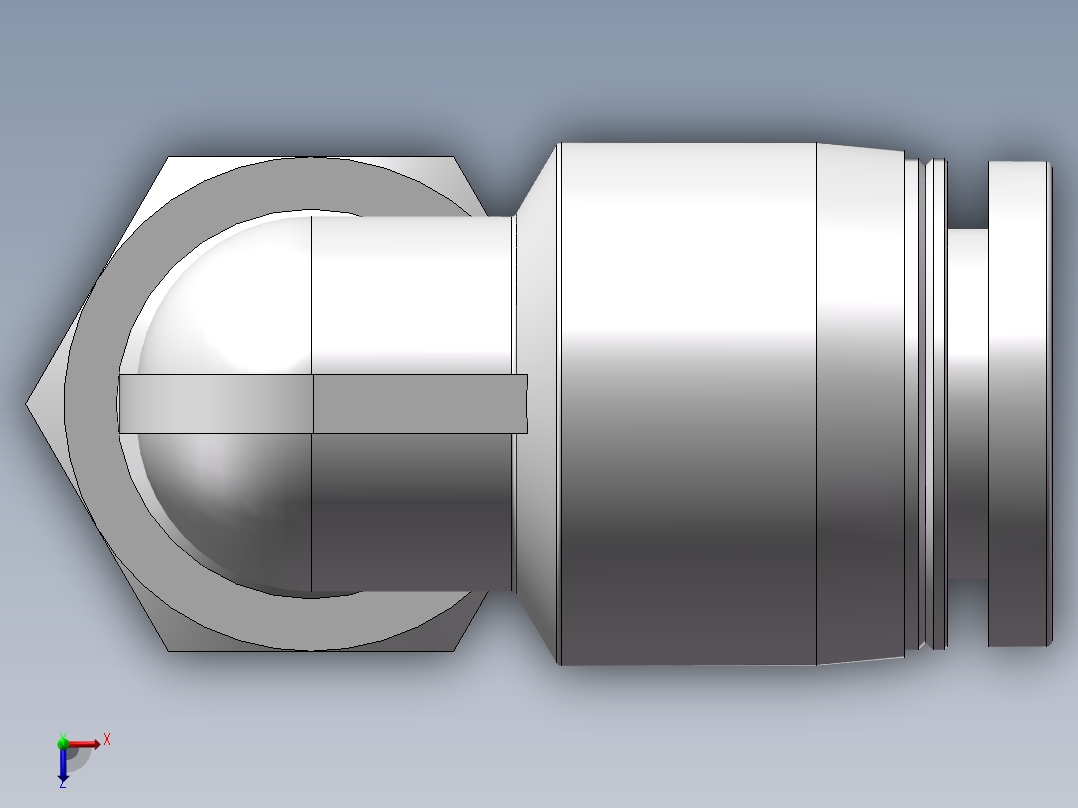 螺纹弯通APL10-G03(3分10厘)俯视图