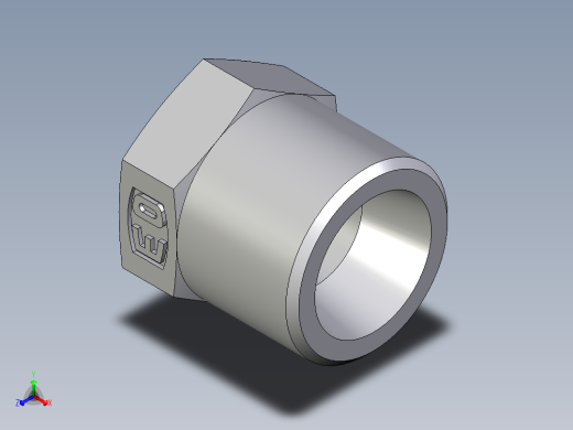 卡套式工业通用硬管接头EO_Blanking_plug_for_tube_ends_ROV08L71X正等轴测缩略图