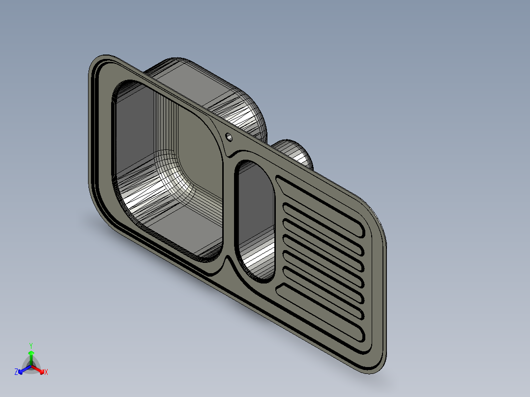 水槽、不锈钢水槽(74)正等轴测图