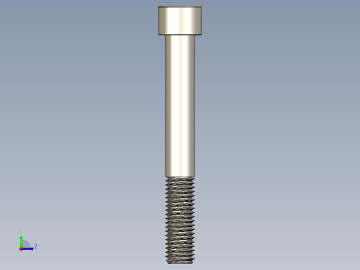 Screw_DIN_912_M12x95_A2.STEP公制内六角螺钉左视缩略图