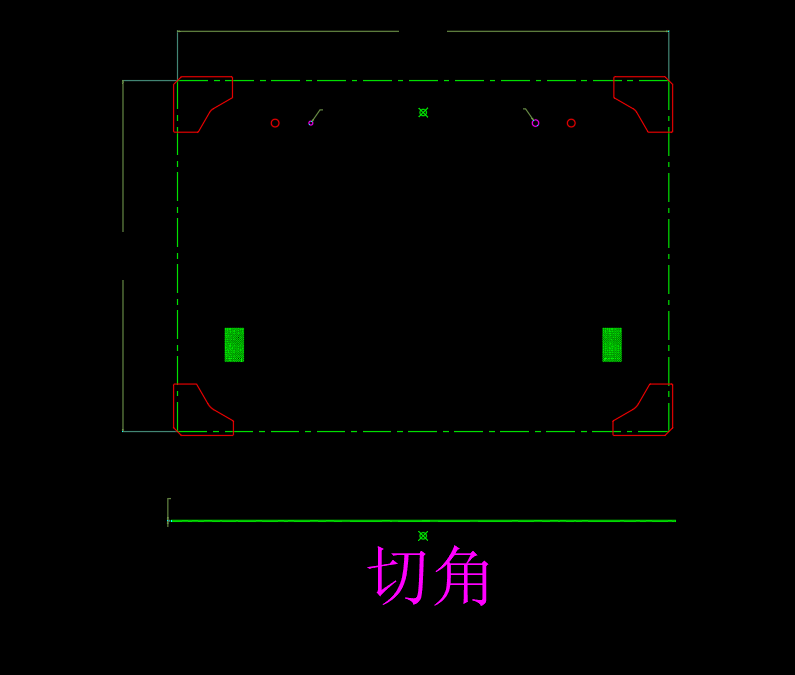 笔记本D壳切角冲压模具设计图