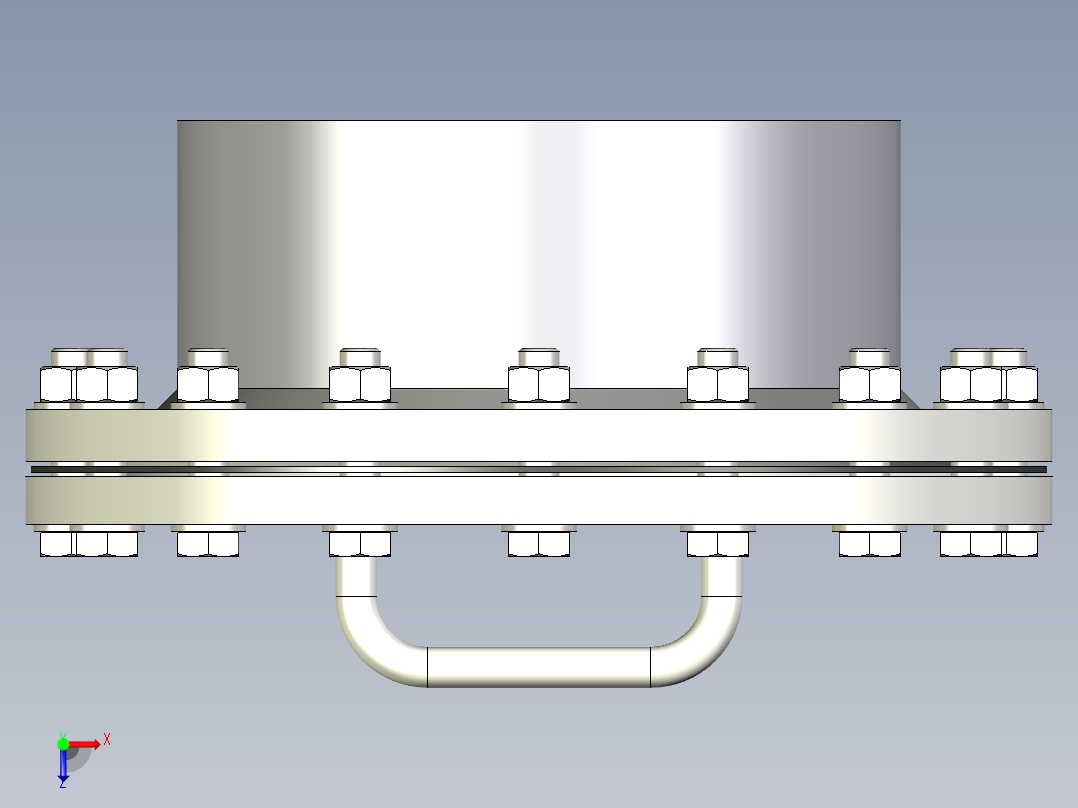 人孔manhole-pressure-dn350-1 8 STP IGS俯视图