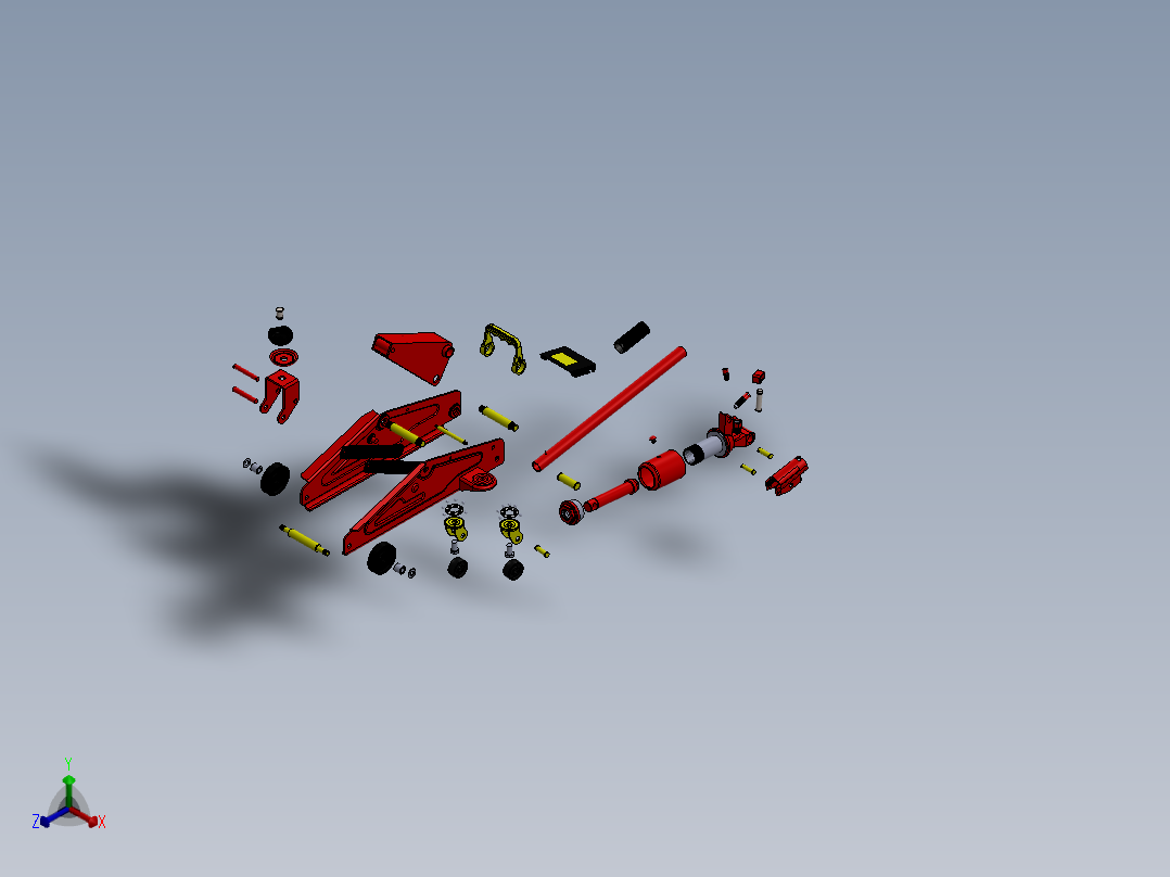 千斤顶(45)正等轴测图