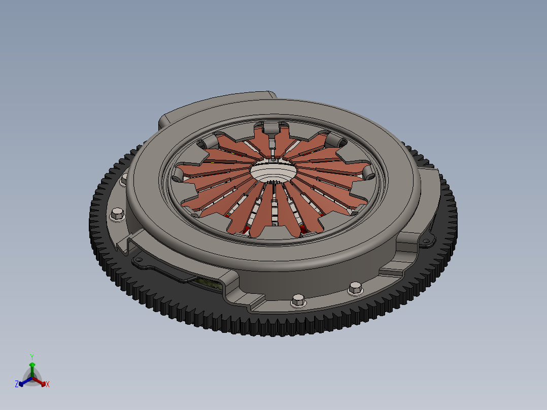 离合器(30)正等轴测图