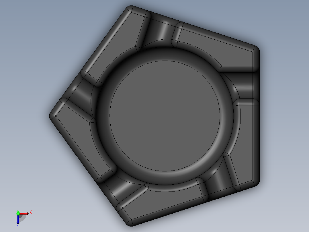 烟灰缸(21)俯视图