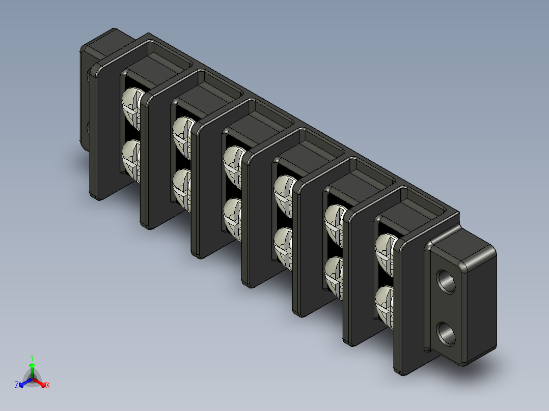 6 电路、双排端子块
