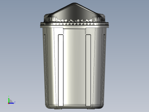 dust-bin垃圾桶3D数模图纸 x_t格式左视缩略图