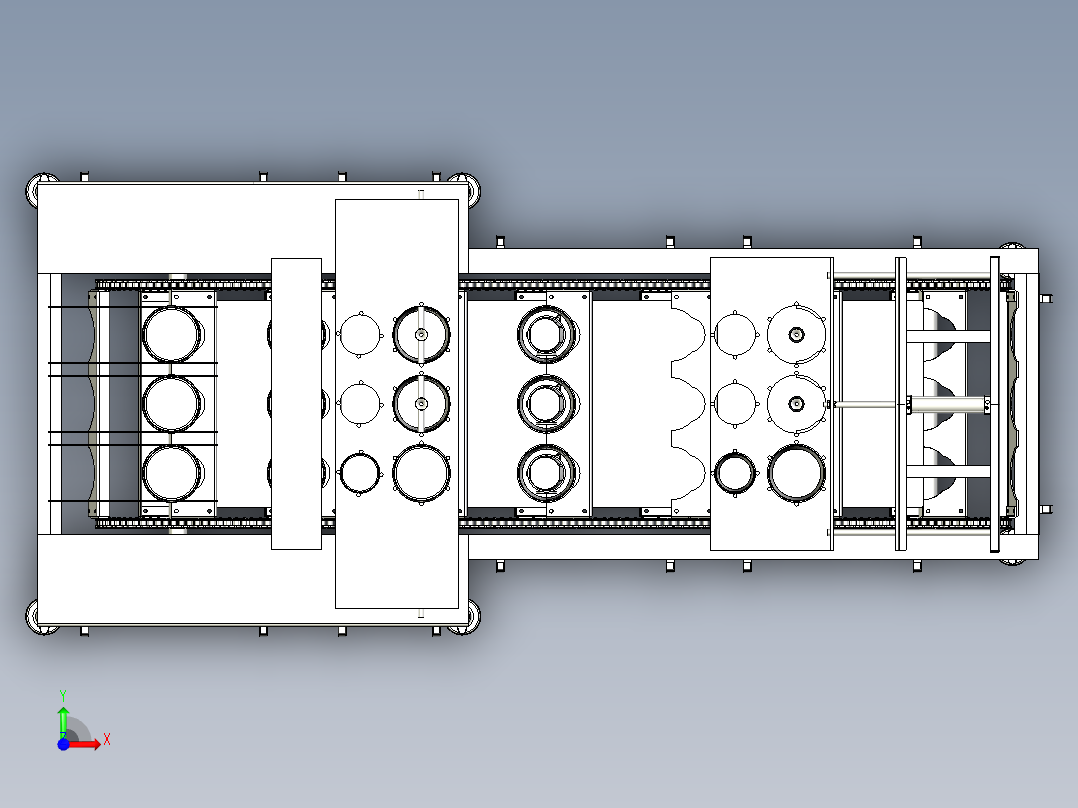 桶灌装机（PROE设计）前视图