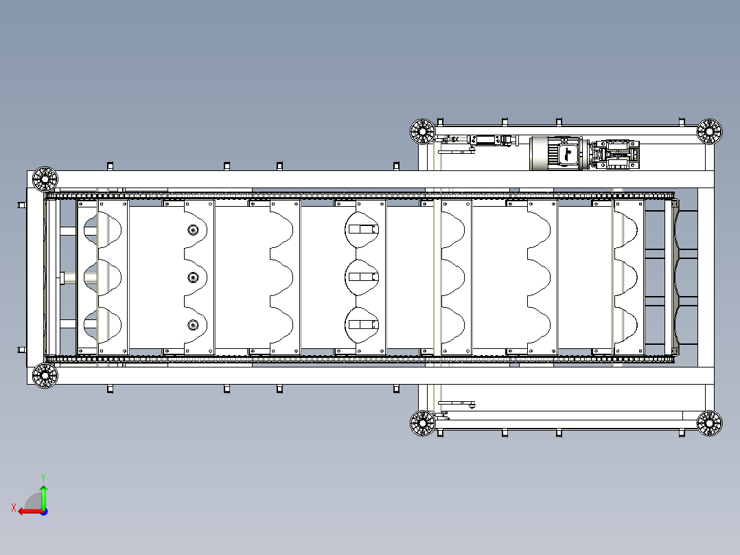 桶灌装机（PROE设计）后视图