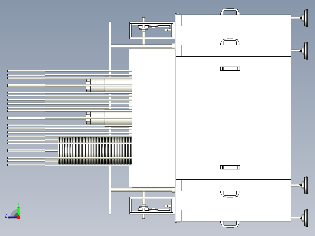 桶灌装机（PROE设计）右视图