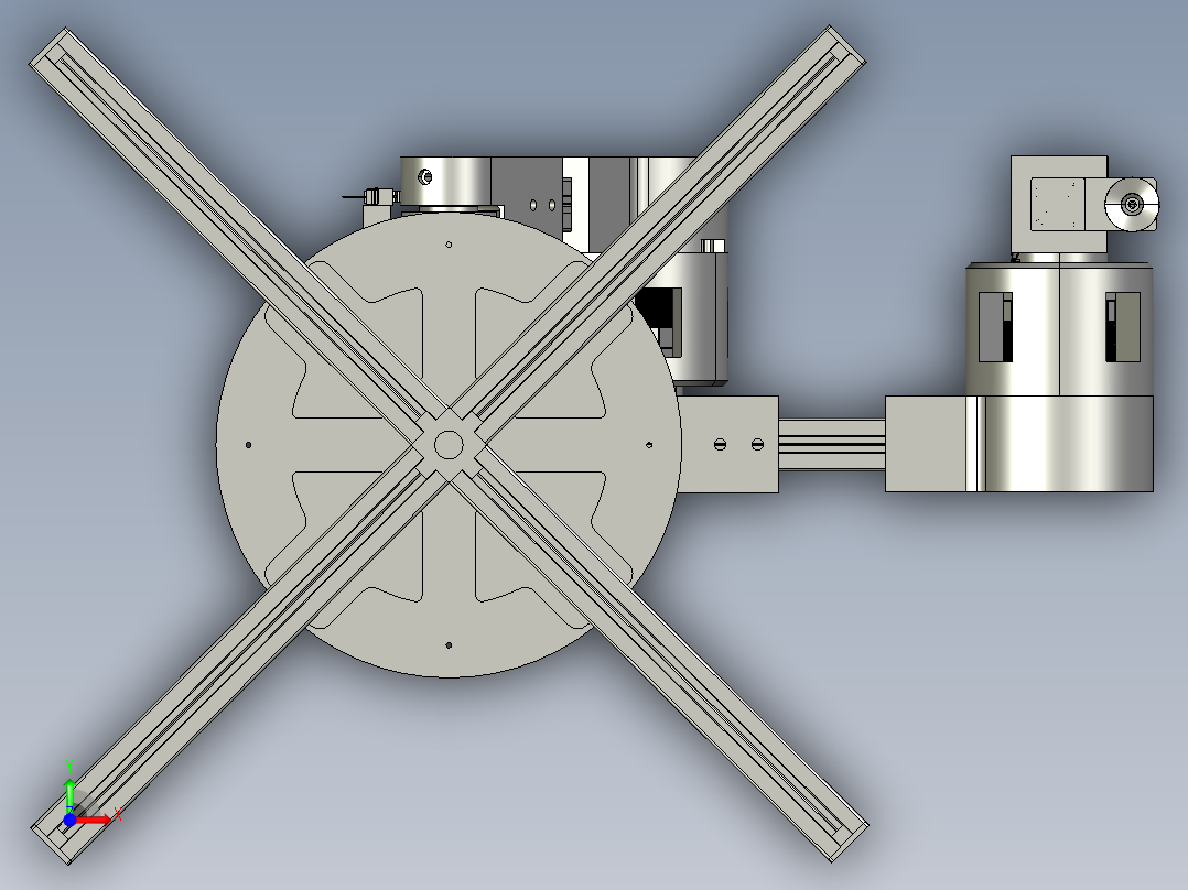 拟人化机器人前视图