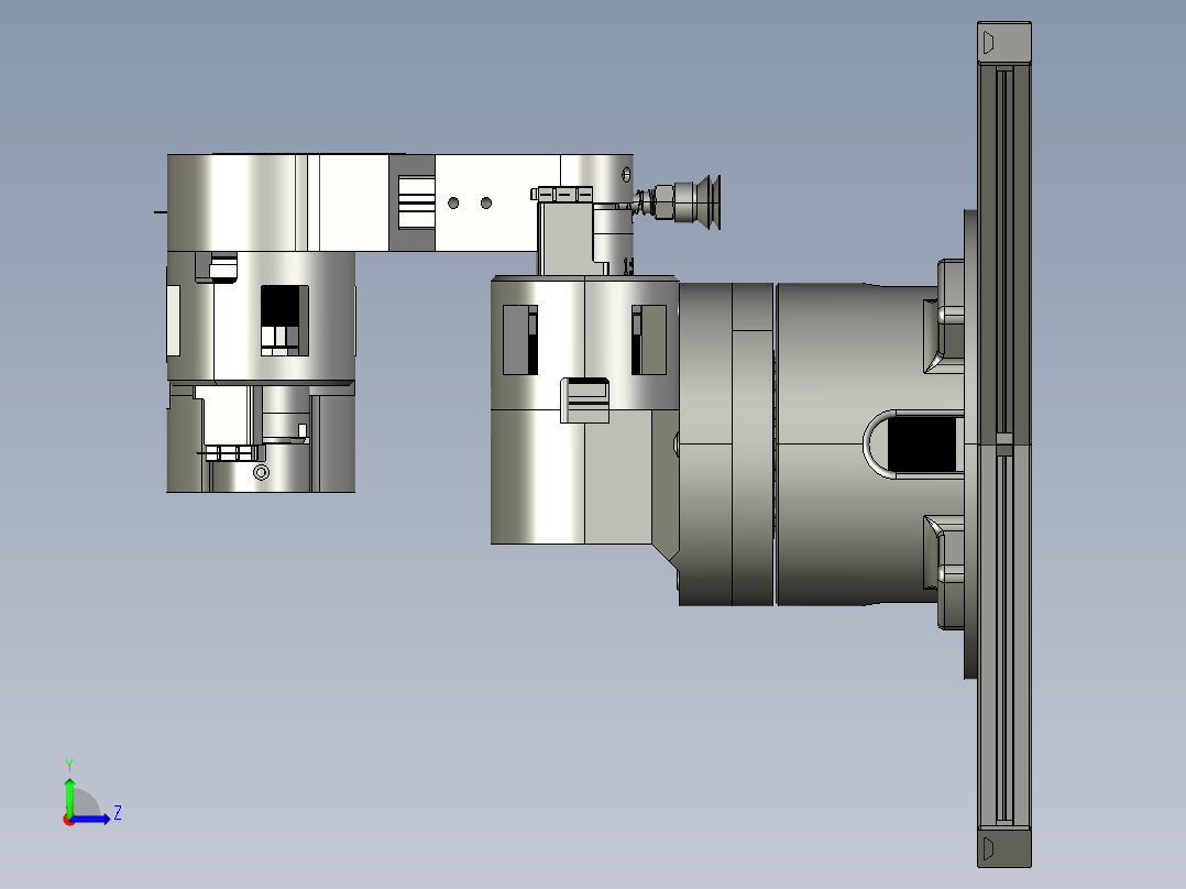 拟人化机器人左视图