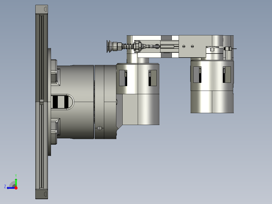 拟人化机器人右视图