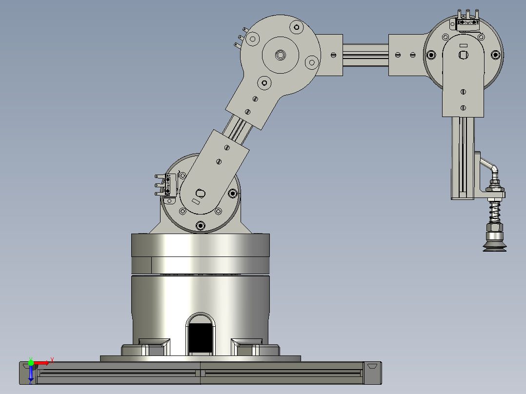拟人化机器人俯视图