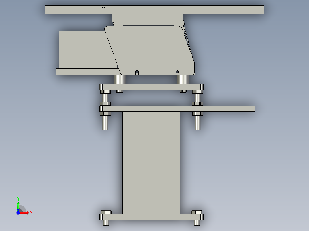 YST-S10直线结构装配体00333前视图