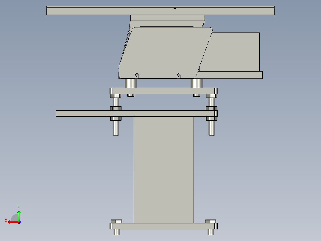 YST-S10直线结构装配体00333后视图