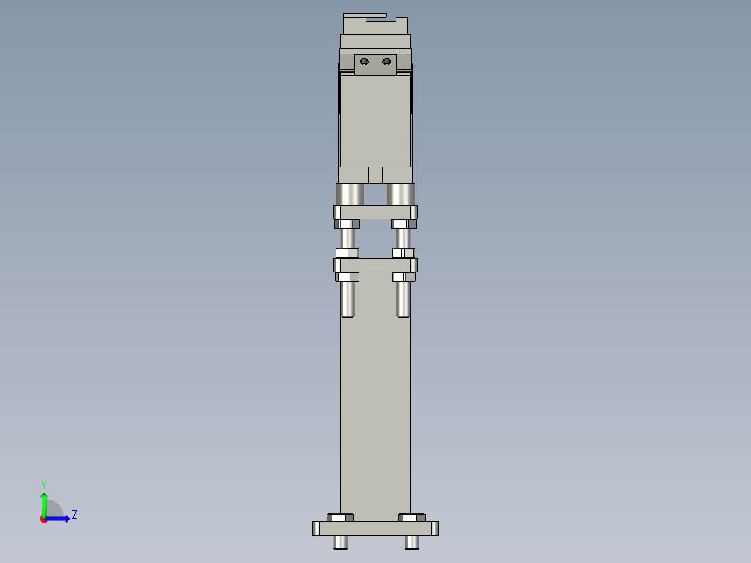 YST-S10直线结构装配体00333左视图