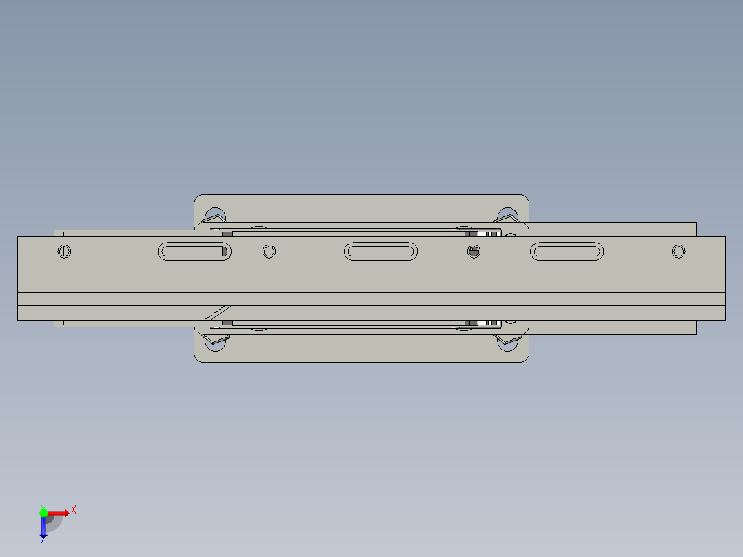 YST-S10直线结构装配体00333俯视图