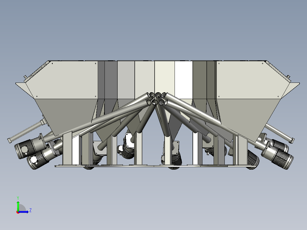 中医草药精准配方机左视图