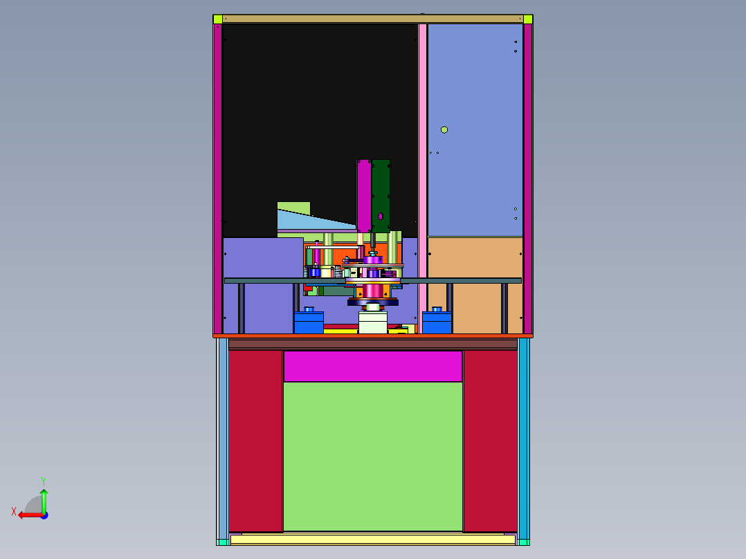 礼品盒装饰带机后视图