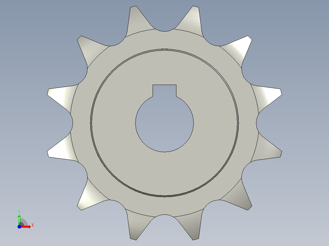 链轮VLK02-60-12-D19前视图