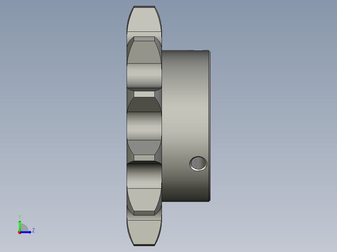 链轮VLK02-60-12-D19左视图