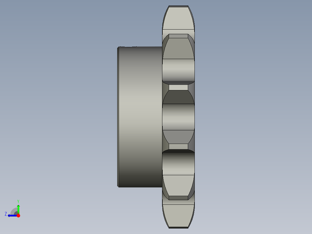 链轮VLK02-60-12-D19右视图