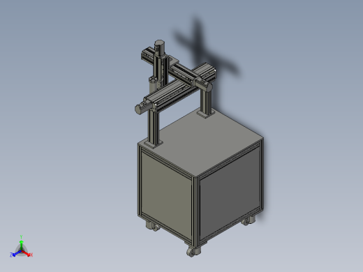 点胶机正等轴测缩略图