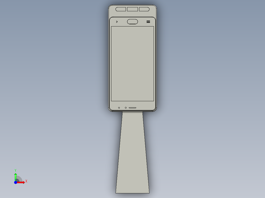 手持扫码一体机00前视图