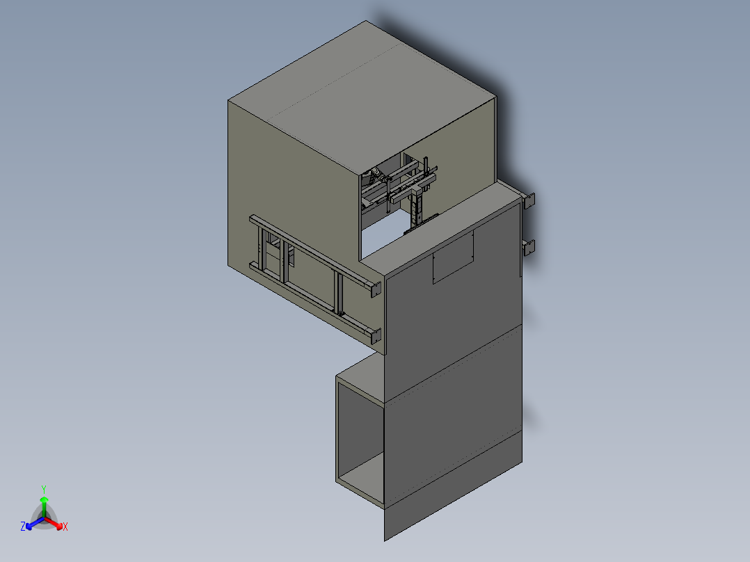 智能机器人喷漆生产系统主视图