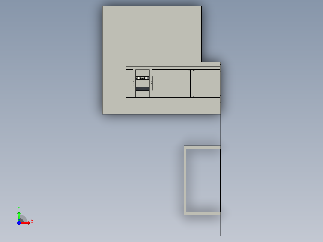 智能机器人喷漆生产系统前视图