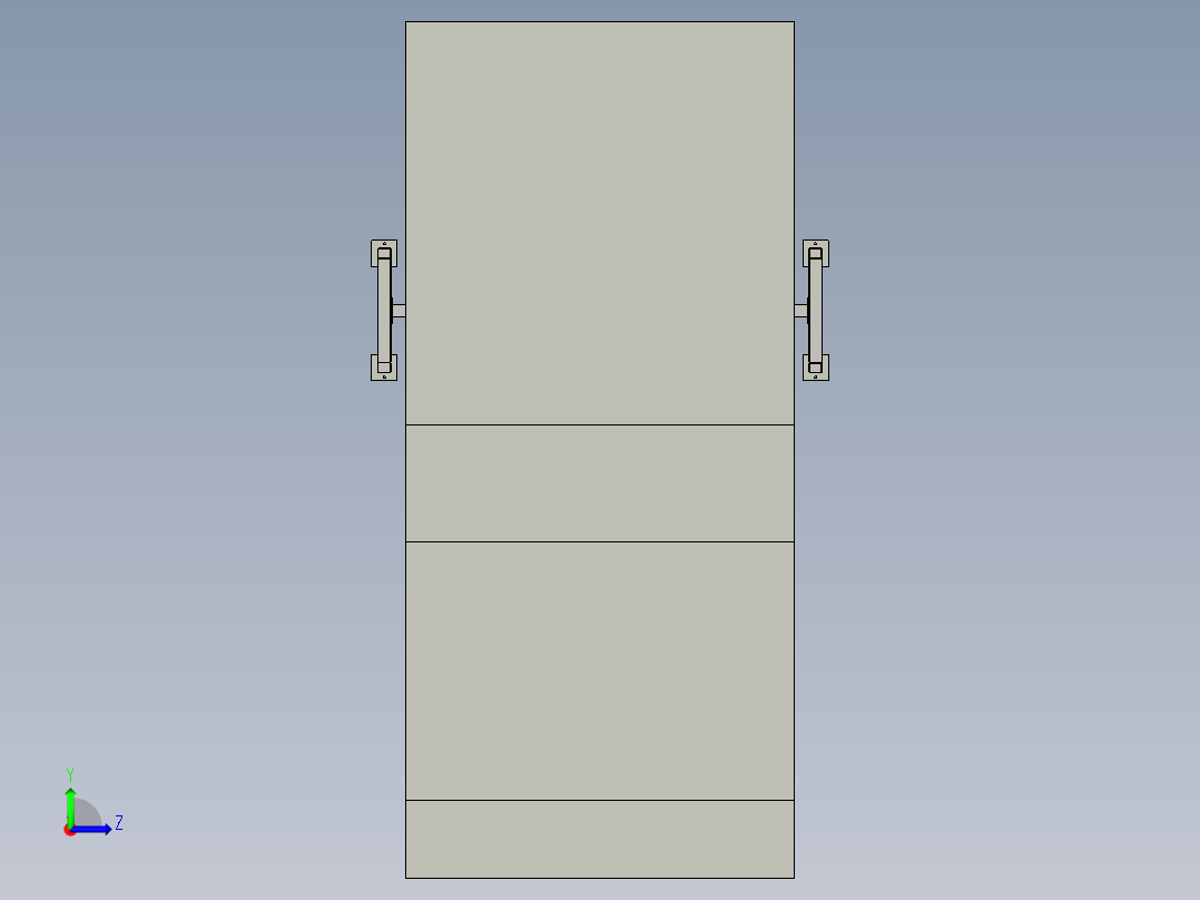 智能机器人喷漆生产系统左视图