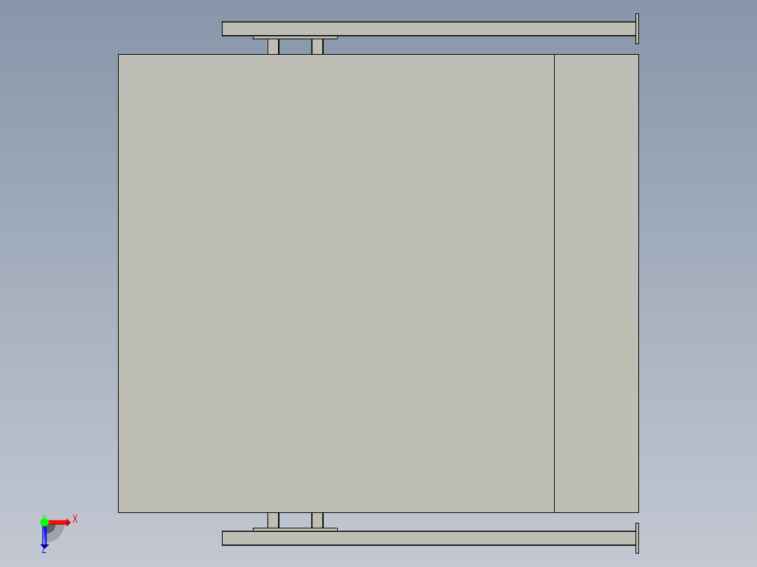 智能机器人喷漆生产系统俯视图