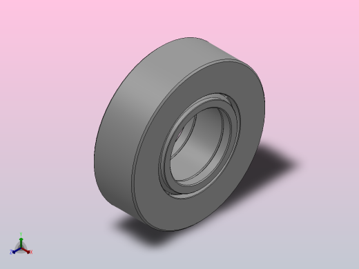 NUTR型平挡圈型双列满装圆柱滚子滚轮轴承_NUTR45100正等轴测缩略图