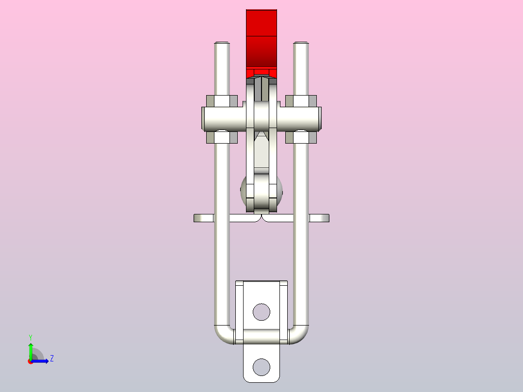 TC4-4门闩式快速夹钳[TC4-4]左视图
