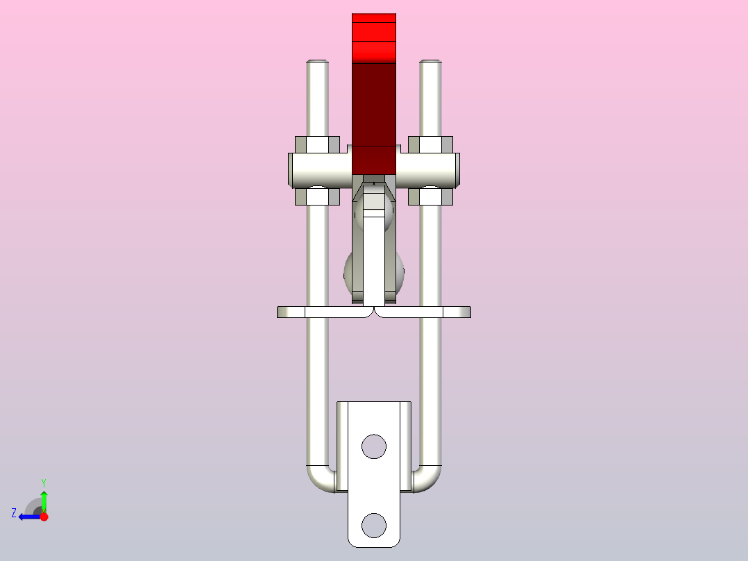 TC4-4门闩式快速夹钳[TC4-4]右视图