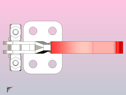TC4-4门闩式快速夹钳[TC4-4]俯视缩略图