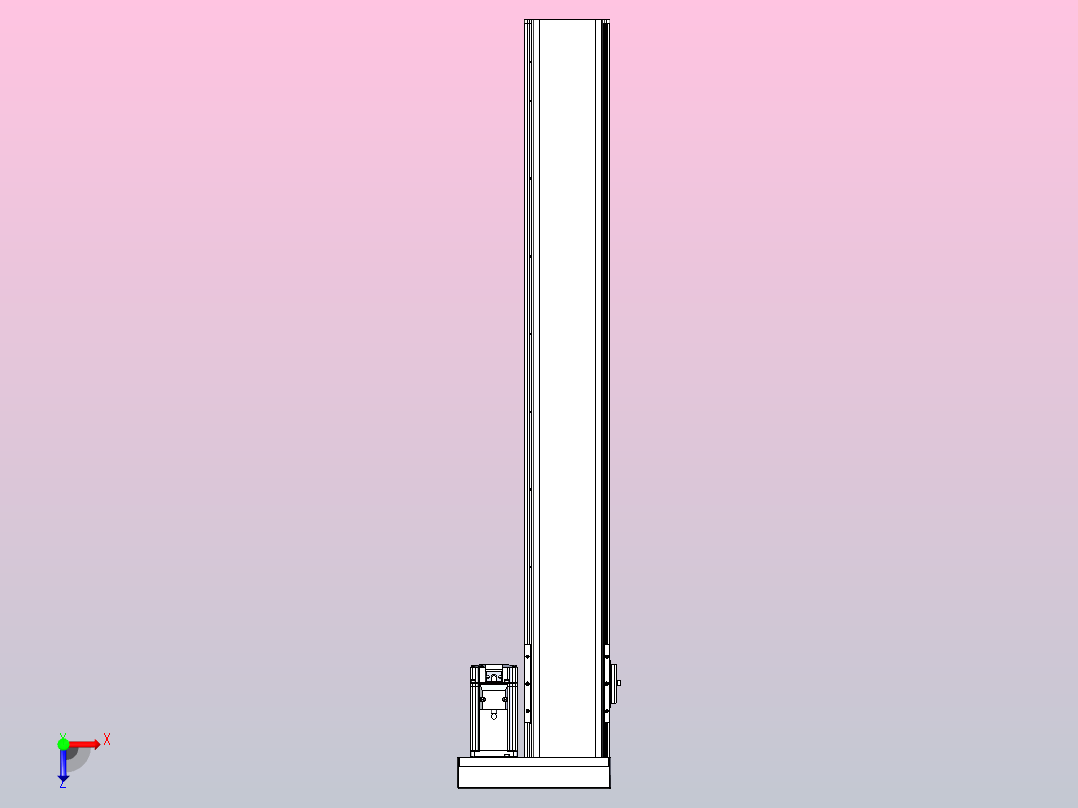 日规模组半封闭丝杆TPA-HNR-110D-1610C-L750-ML-C-P40-N3俯视图