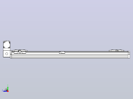 皮带直线轴双滑块型TPA-GCBS-80-P60-L350-LU-M20-N3右视缩略图