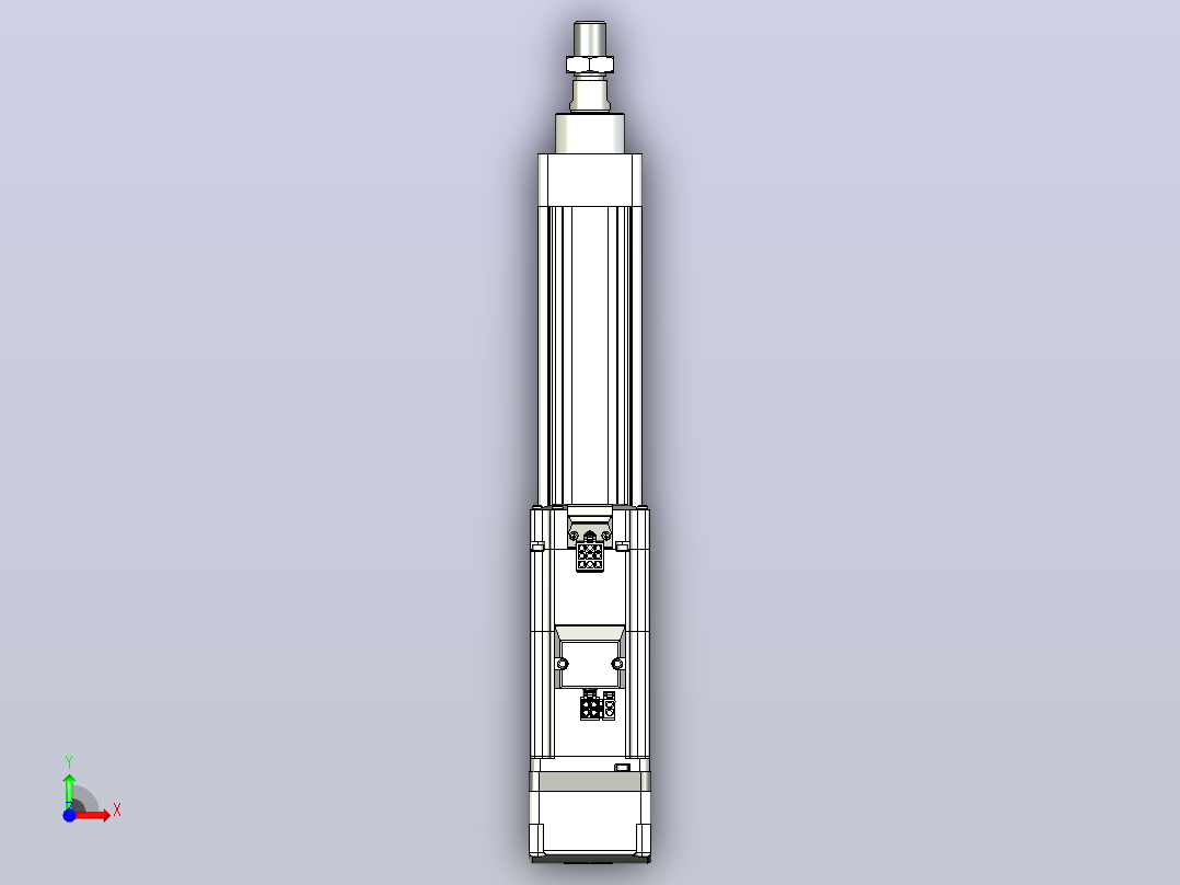 轻载电动缸TPA-ESR40-1210C-L150-MR-W-P40-C3前视图
