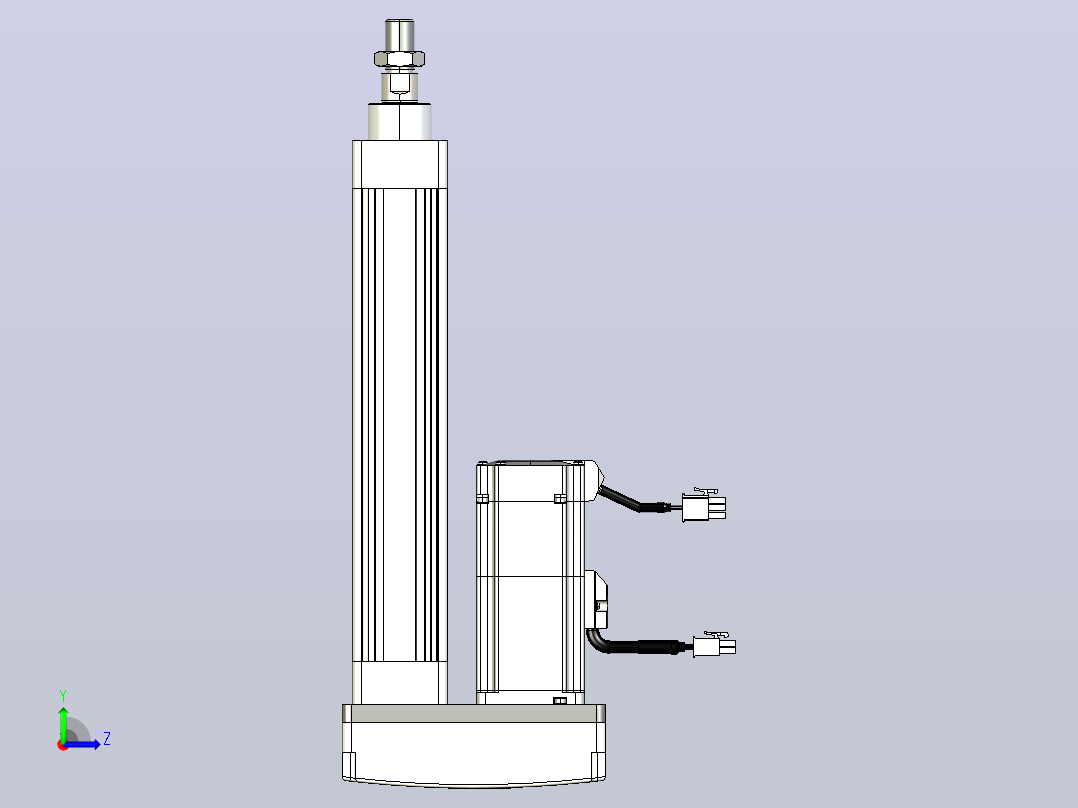 轻载电动缸TPA-ESR40-1210C-L150-MR-W-P40-C3左视图