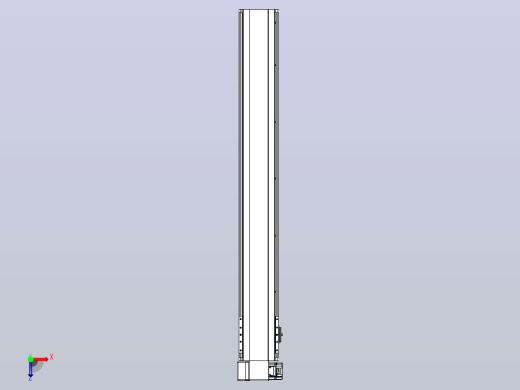 皮带直线轴半封闭可选导轨TPA-HNB-140D-120-L1000-LP-Y-P40-N3俯视缩略图