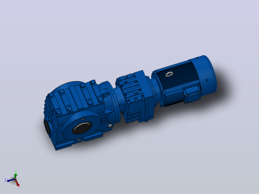 SA67R37组合式斜齿-蜗轮蜗杆减速机SA67R37-Y0.25-4P-424-M1-0°-A