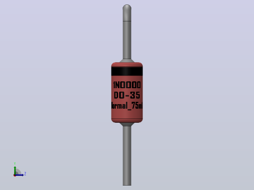 轴向二极管外壳DO-35_(SOD27, DO-204AH)_V左视缩略图