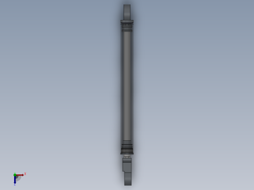 焊接式液压缸100x60x997-mm-1.snapshot.1俯视缩略图