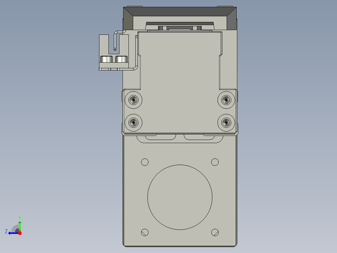 TH5-L800-B5-BM轨道内嵌式模组滑台右视图