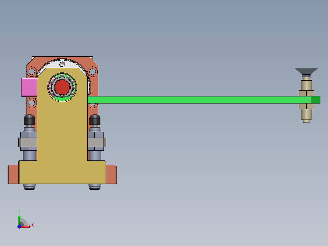 吸盘翻转机构（含仿真视频）sw16可编辑前视图